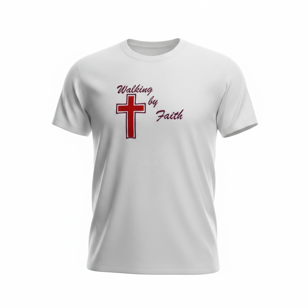 Walking by Faith Shirt Cross ￼