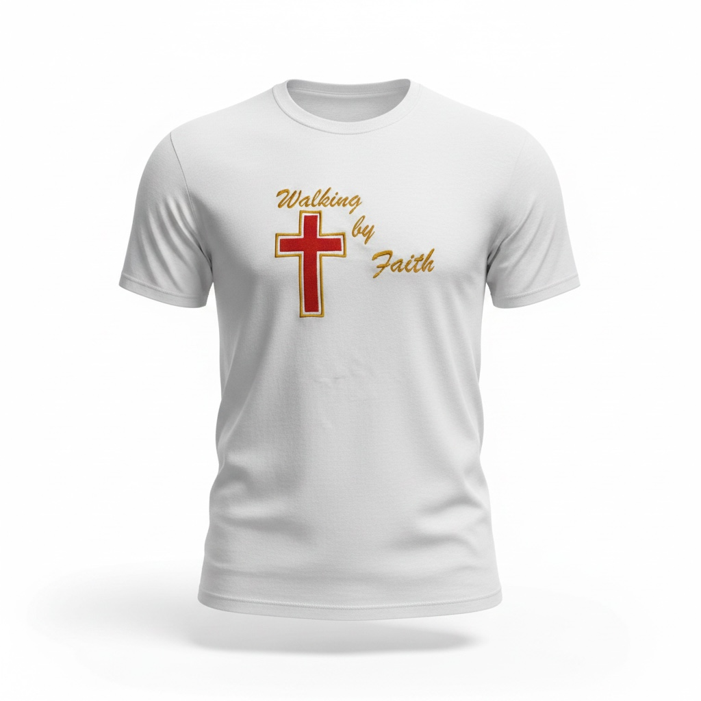 Walking by Faith Shirt Cross ￼