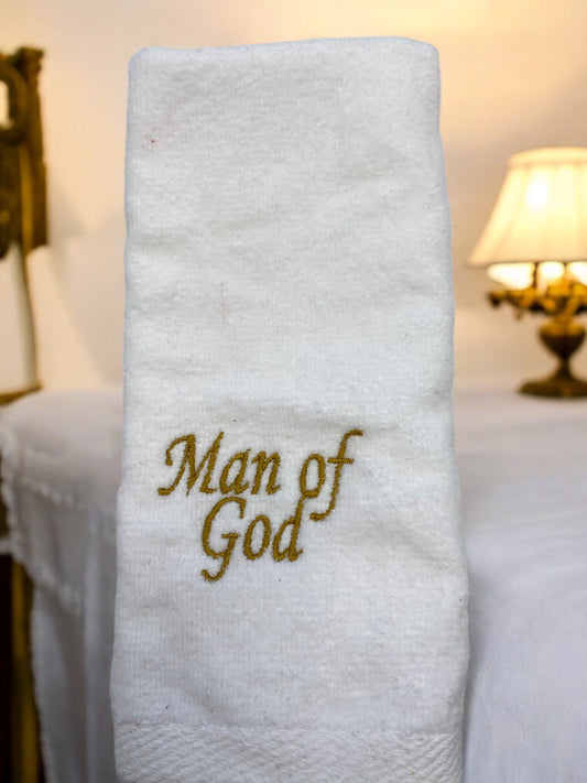 Man of God Hand Towels