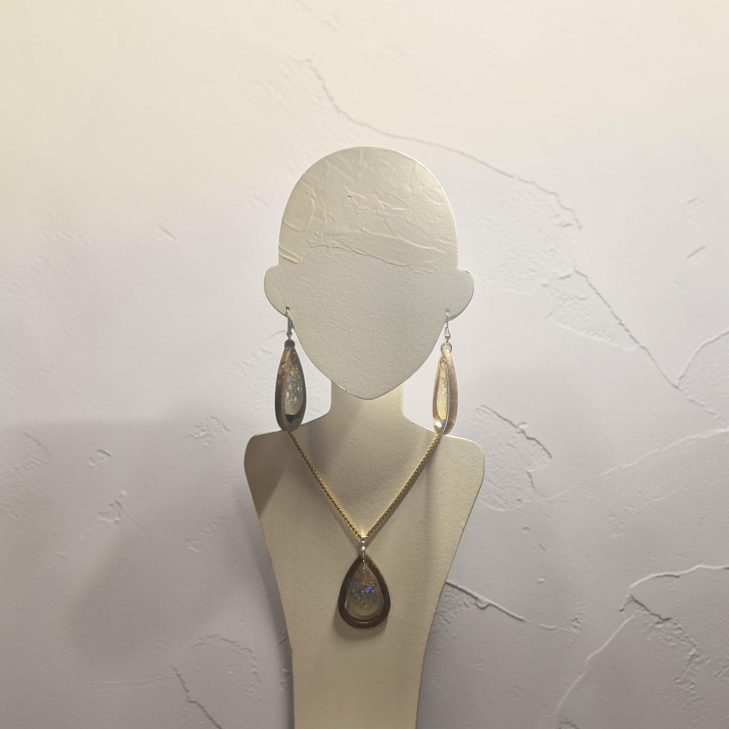 Double Teardrop Necklace Set
