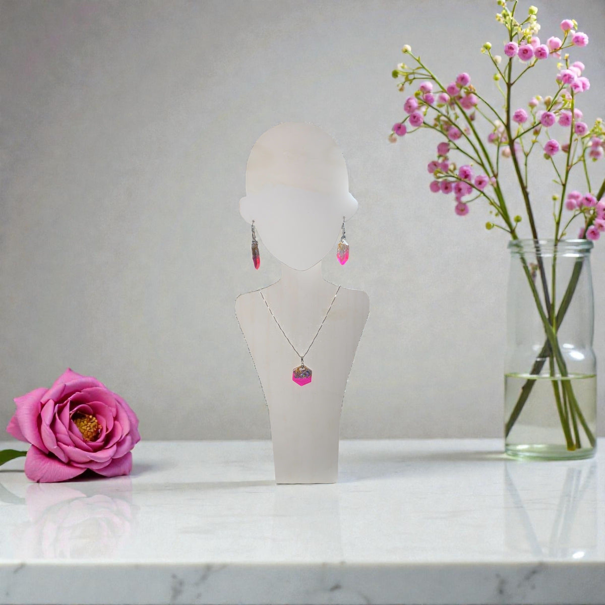 Octagon jewelry set